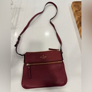 Kate Spade Burgundy Crossbody Bag